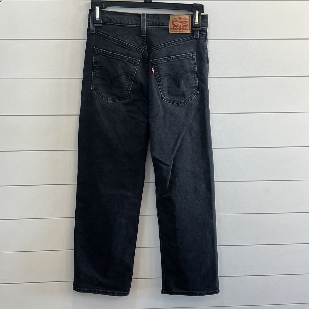 Levis Ribcage Straight Ankle jeans Womens 28 measure 28.5X26 Button Fly denim - Picture 6 of 15